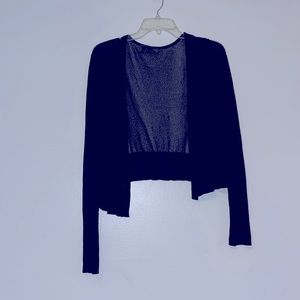 Eileen Fisher ❤️Host Pick❤️ Black Sheer Open Front Cardigan Topper